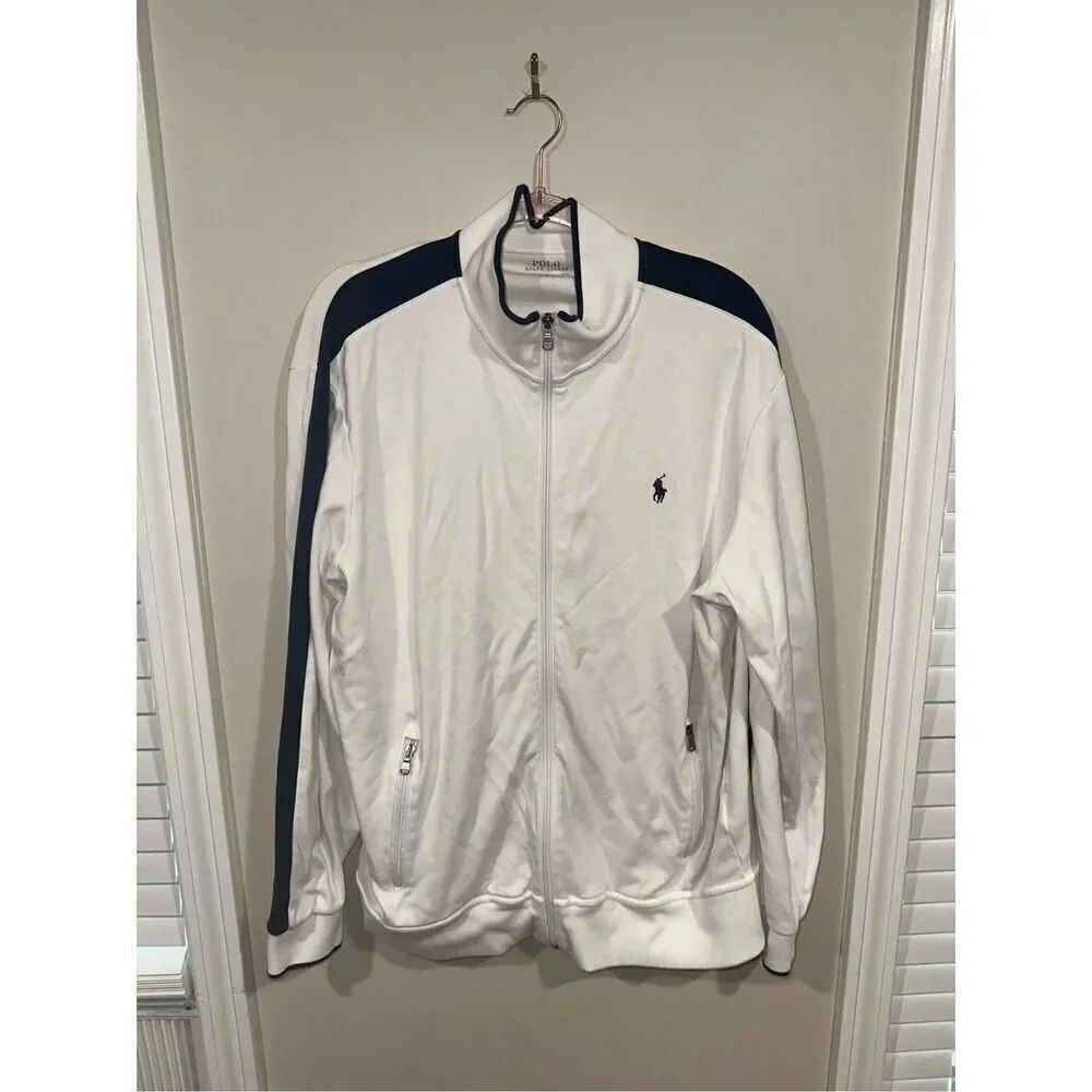 Ralph Lauren White Full Zip Size XL